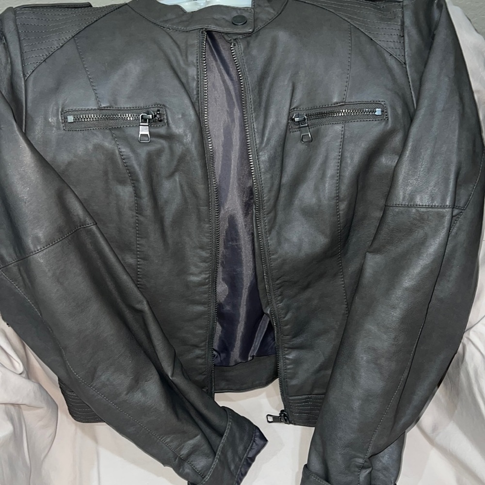 Faux Leather Jacket